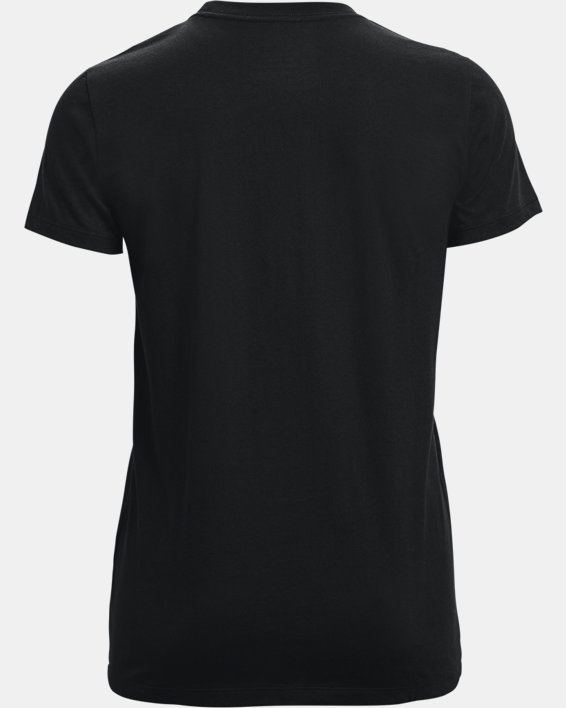 Camiseta de manga corta con estampado UA Sportstyle para mujer, Black, pdpMainDesktop image number 5